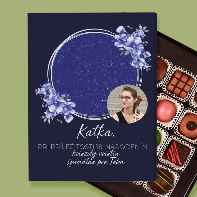 Mapa Hviezd: Mapa Hviezd: Hviezdy Svietia K Narodeninám - Pralinky