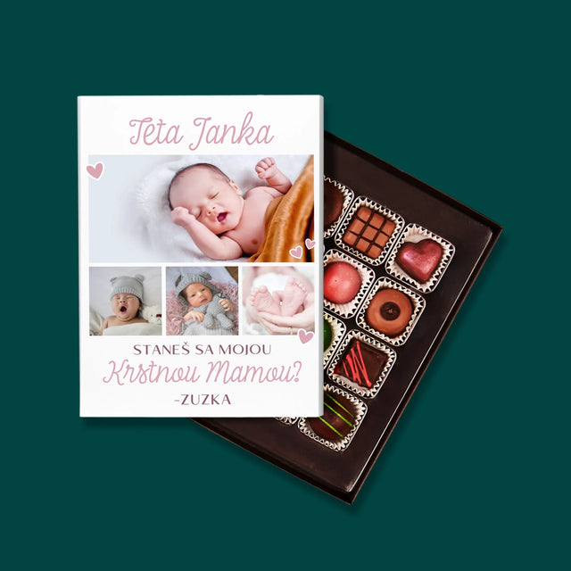 Fotokoláž: Staneš Sa Mojou Krstnou - Pralinky