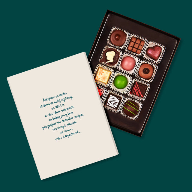 Fotografia A Podpis: Poďakovanie Pani Učiteľke V Škôlke - Pralinky