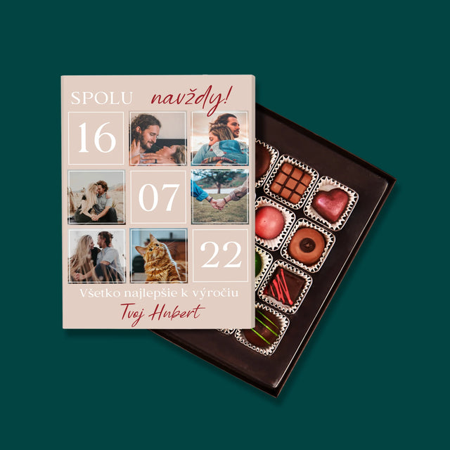 Fotokoláž: Spolu Navždy! - Pralinky