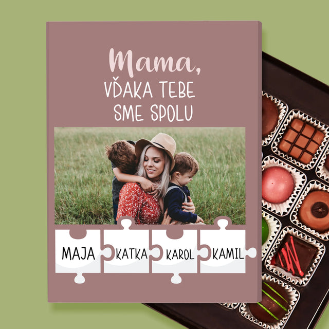 Fotografia A Podpis: Mama, Vďaka Tebe Sme Spolu - Pralinky