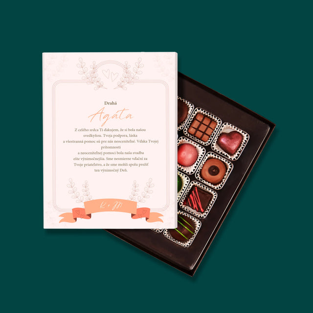 Meno A Podpis: Poďakovanie Pre Svedkyňu - Pralinky