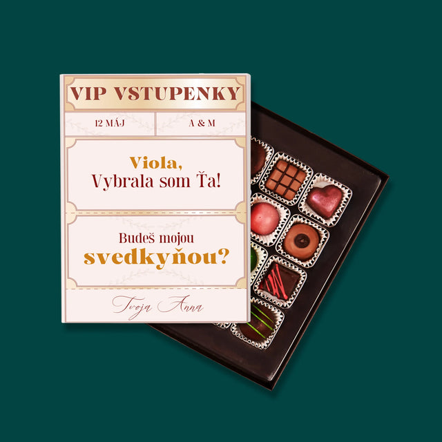 Meno A Podpis: Vip Vstupenky Svedkyňa - Pralinky