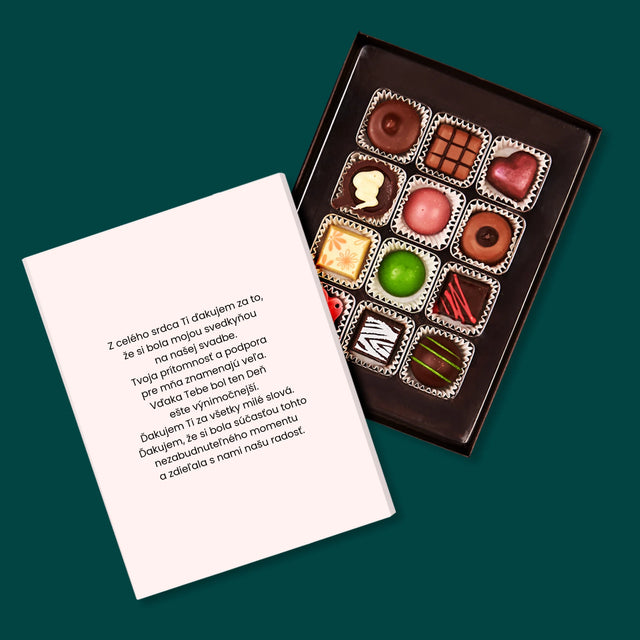 Meno A Podpis: Poďakovanie Pre Svedkyňu - Pralinky