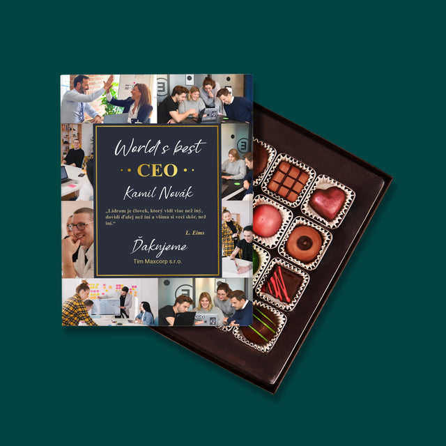 Fotokoláž: Najlepší Šéf - Pralinky