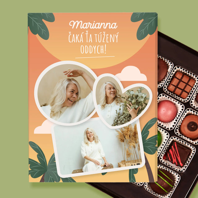 Fotokoláž: Vysnívaný Oddych - Pralinky