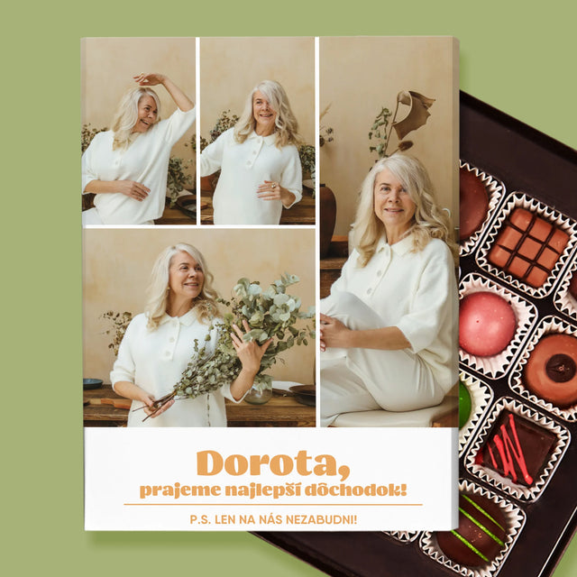 Fotokoláž: Najlepší Dôchodok - Pralinky