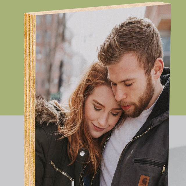 Fotografia A Podpis: Tvoja Fotografia - Tlač Na Drevo (Vertikálne)