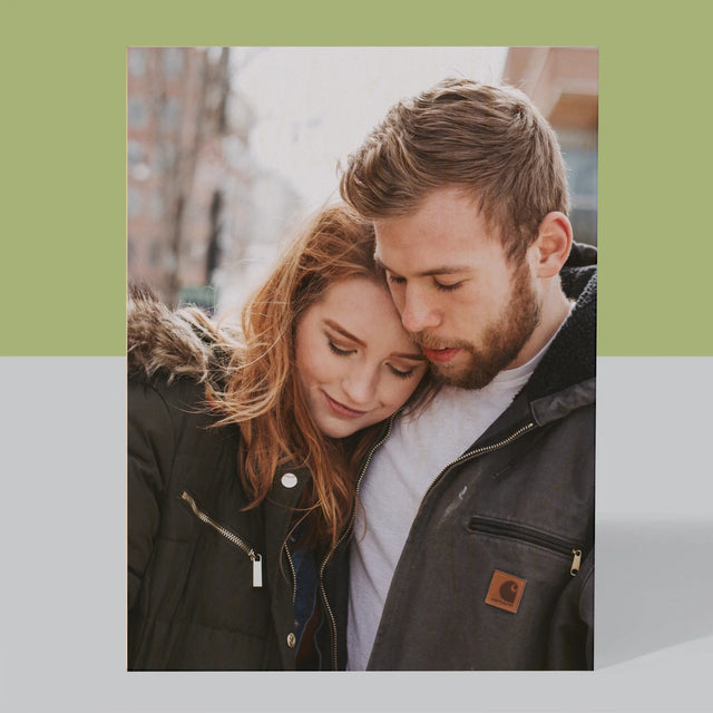 Fotografia A Podpis: Tvoja Fotografia - Tlač Na Drevo (Vertikálne)