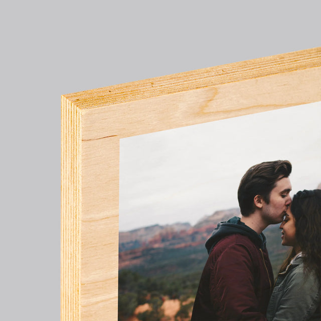 Fotografia A Podpis: Spotify S Tvojou Fotografiou - Tlač Na Drevo (Vertikálne)