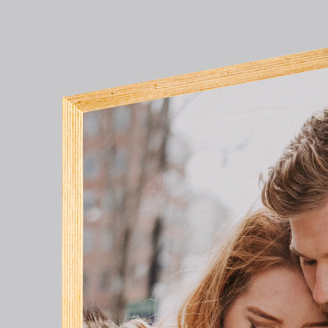 Fotografia A Podpis: Tvoja Fotografia - Tlač Na Drevo (Vertikálne)