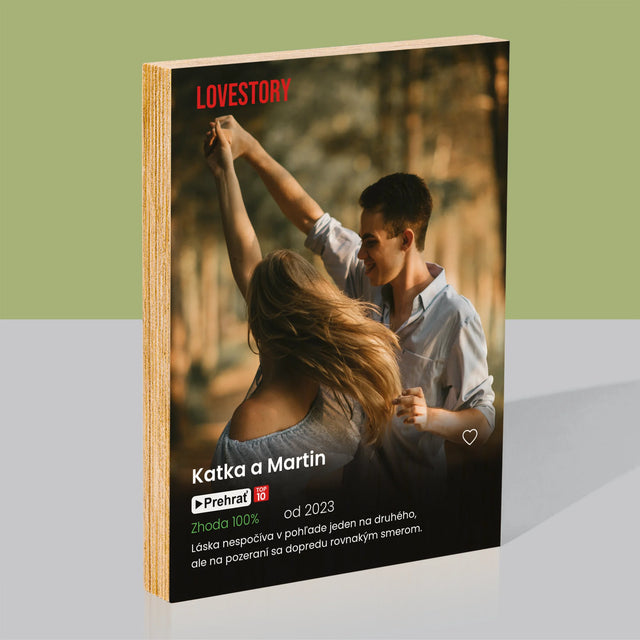 Fotografia A Podpis: Plagát Netflix - Tlač Na Drevo (Vertikálne)