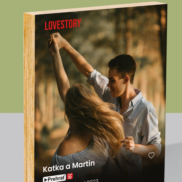 Fotografia A Podpis: Plagát Netflix - Tlač Na Drevo (Vertikálne)