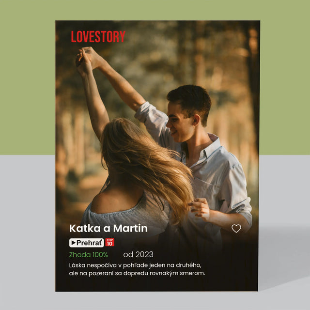 Fotografia A Podpis: Plagát Netflix - Tlač Na Drevo (Vertikálne)