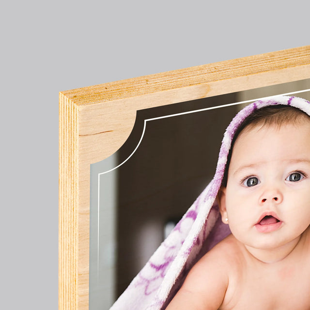 Fotografia A Podpis: Svätý Krst - Tlač Na Drevo (Vertikálne)