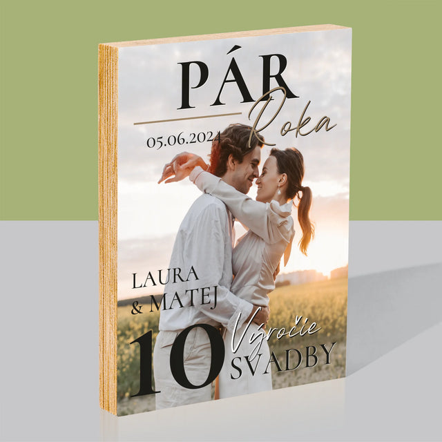 Obálka Časopisu: Pár Roka - Tlač Na Drevo (Vertikálne)