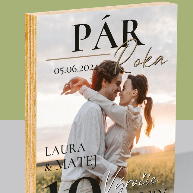 Obálka Časopisu: Pár Roka - Tlač Na Drevo (Vertikálne)