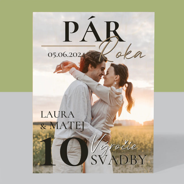 Obálka Časopisu: Pár Roka - Tlač Na Drevo (Vertikálne)