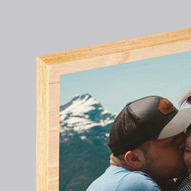 Fotografia A Podpis: Definícia Tato - Tlač Na Drevo (Vertikálne)