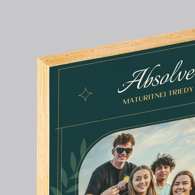 Monogram: Učiteľ Ďakujeme - Tlač Na Drevo (Vertikálne)