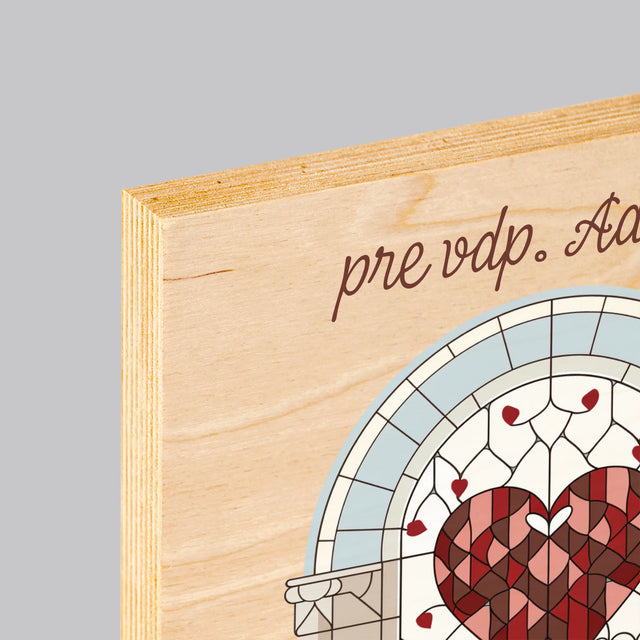 Meno A Podpis: Ďakujeme Za Vaše Modlitby - Tlač Na Drevo (Vertikálne)