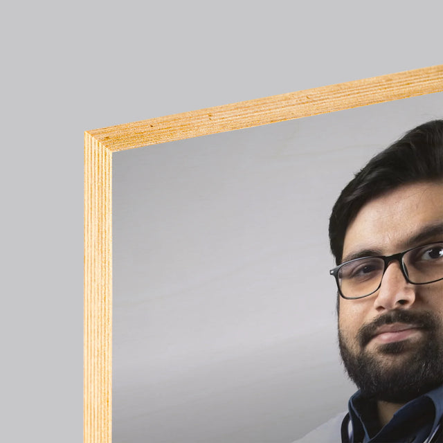 Fotografia A Podpis: Lekár Definícia - Tlač Na Drevo (Vertikálne)