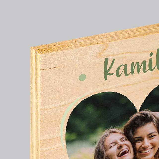 Fotografia A Podpis: Budeš Mojou Svedkyňou Kvety - Tlač Na Drevo (Vertikálne)