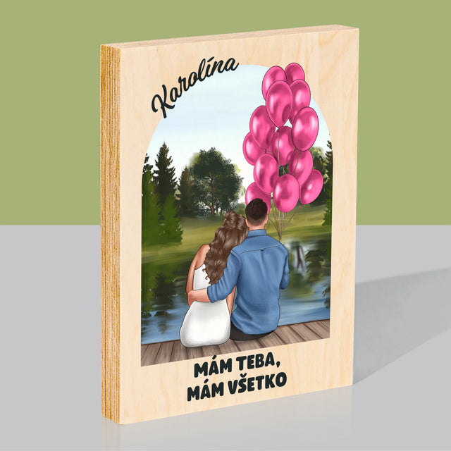 Tvorenie Postavy: Ona A On - Tlač Na Drevo (Vertikálne)