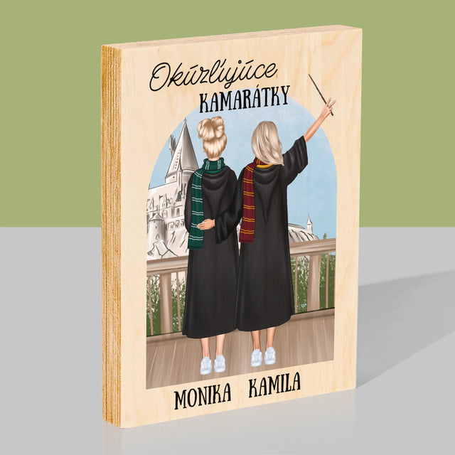 Tvorenie Postavy: Okúzľujúce Kamarátky - Tlač Na Drevo (Vertikálne)