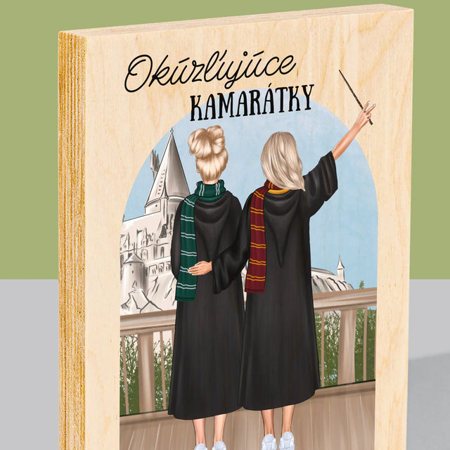 Tvorenie Postavy: Okúzľujúce Kamarátky - Tlač Na Drevo (Vertikálne)