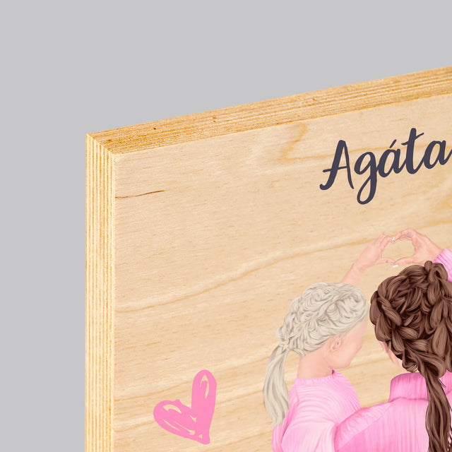 Tvorenie Postavy: Najlepšia Maminka Na Svete - Tlač Na Drevo (Vertikálne)