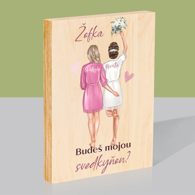 Tvorenie Postavy: Budeš Mojou Svedkyňou - Tlač Na Drevo (Vertikálne)