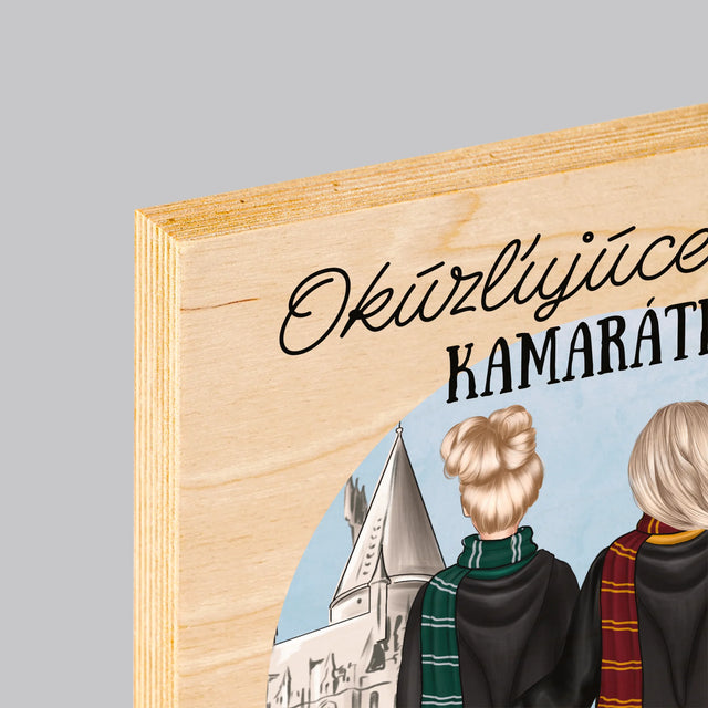 Tvorenie Postavy: Okúzľujúce Kamarátky - Tlač Na Drevo (Vertikálne)