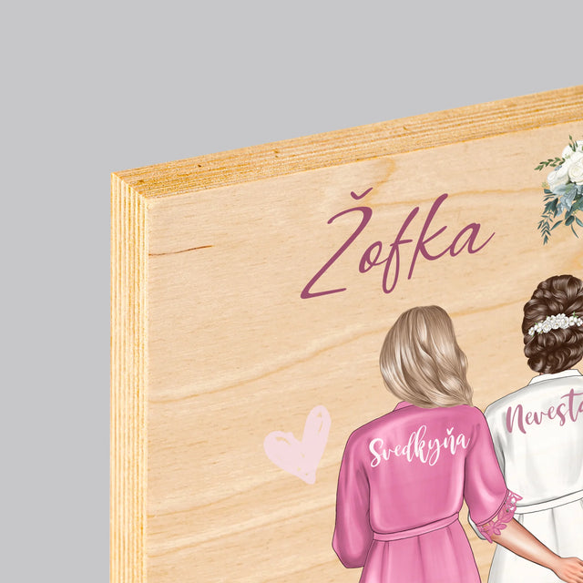 Tvorenie Postavy: Budeš Mojou Svedkyňou - Tlač Na Drevo (Vertikálne)