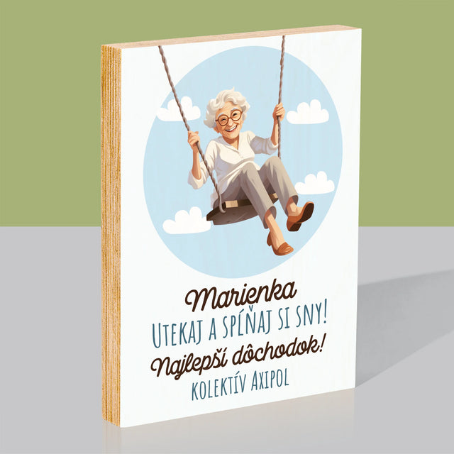 Meno A Podpis: Nech Sa Splnia Tvoje Túžby - Tlač Na Drevo (Vertikálne)