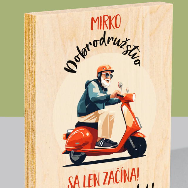 Meno A Podpis: Dobrodružstvo Sa Len Začína - Tlač Na Drevo (Vertikálne)