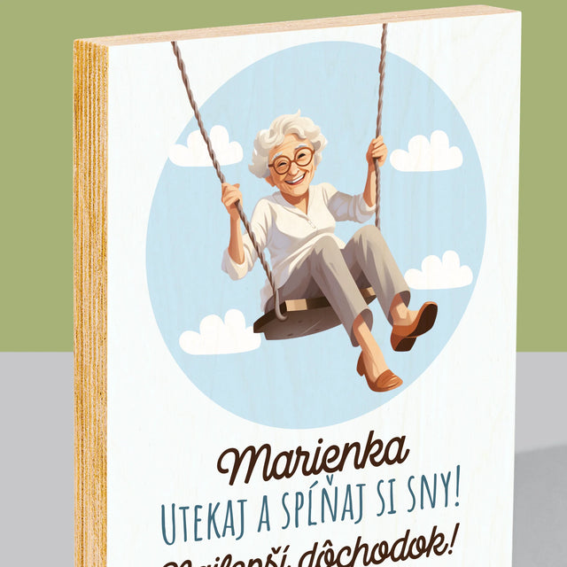 Meno A Podpis: Nech Sa Splnia Tvoje Túžby - Tlač Na Drevo (Vertikálne)