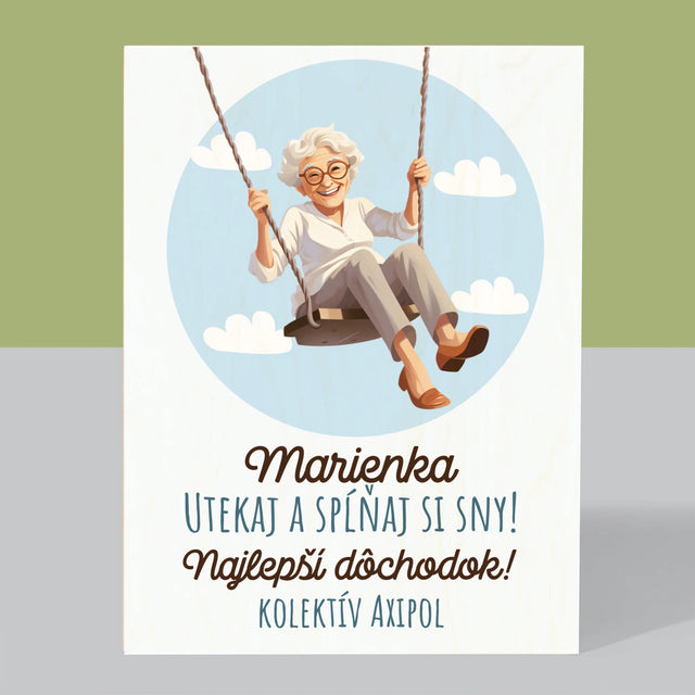 Meno A Podpis: Nech Sa Splnia Tvoje Túžby - Tlač Na Drevo (Vertikálne)