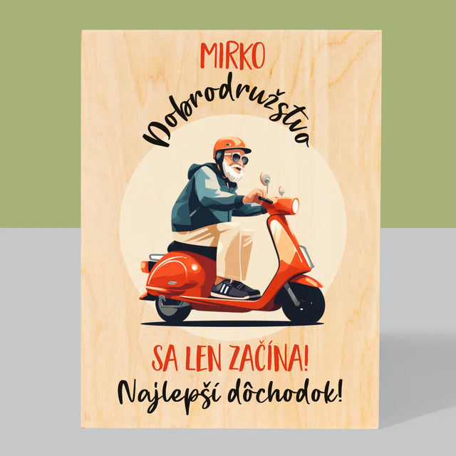 Meno A Podpis: Dobrodružstvo Sa Len Začína - Tlač Na Drevo (Vertikálne)