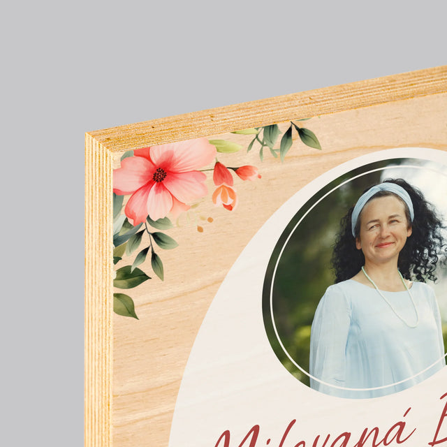 Fotografia A Podpis: Najlepší Dôchodok - Tlač Na Drevo (Vertikálne)