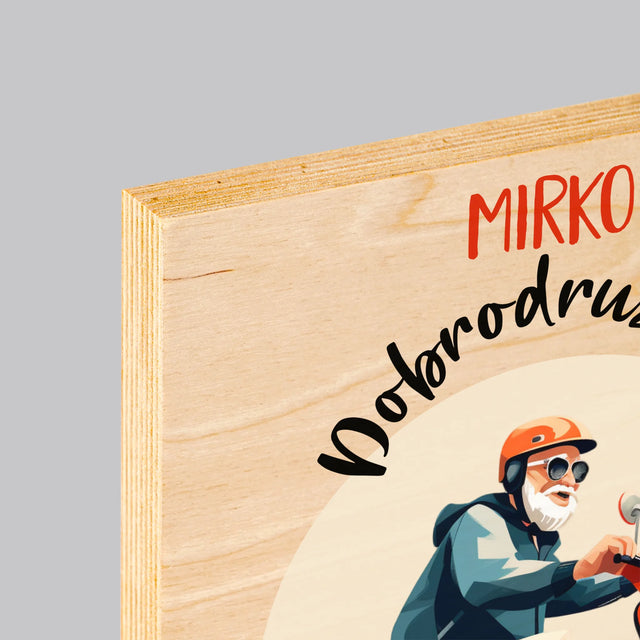 Meno A Podpis: Dobrodružstvo Sa Len Začína - Tlač Na Drevo (Vertikálne)