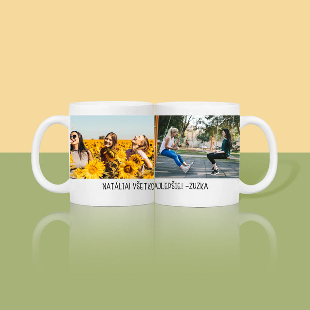 Fotokoláž: 2 Fotografie A Podpis - Hrnček