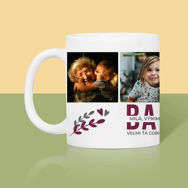 Fotokoláž: Babka Charakterové Vlastnosti - Hrnček