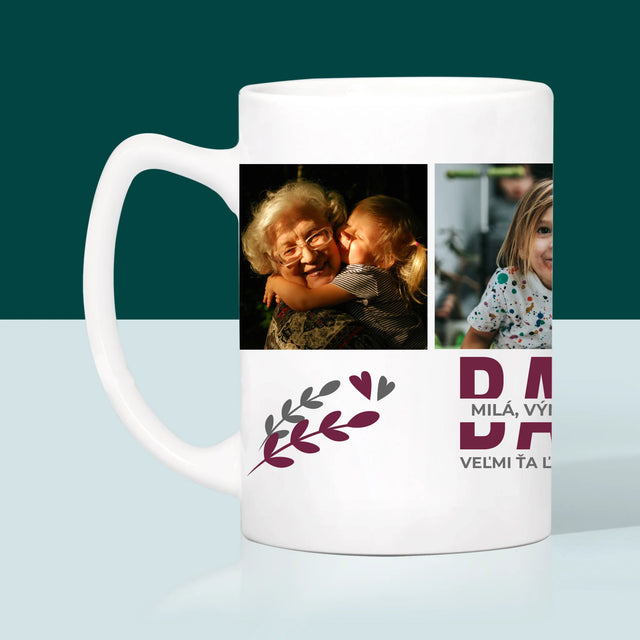 Fotokoláž: Babka Charakterové Vlastnosti - Hrnček