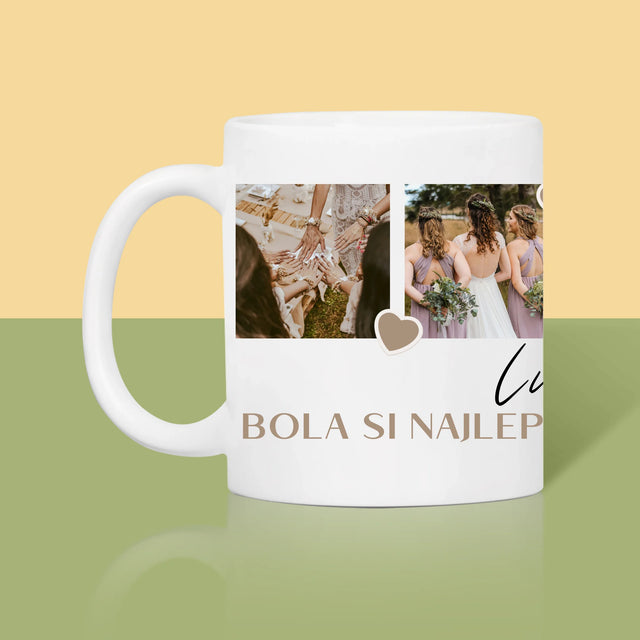 Fotokoláž: Ďakujem Koláž Z Fotiek Pre Svedkyňu - Hrnček