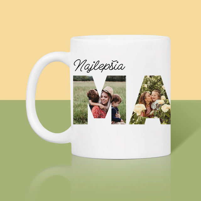 Slovo Z Fotografií: Mama Z Tvojich Fotografií - Hrnček