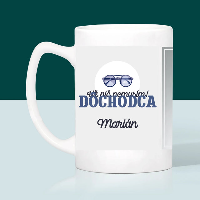 Fotografia A Podpis: Nič Nemusím! Dôchodca - Hrnček