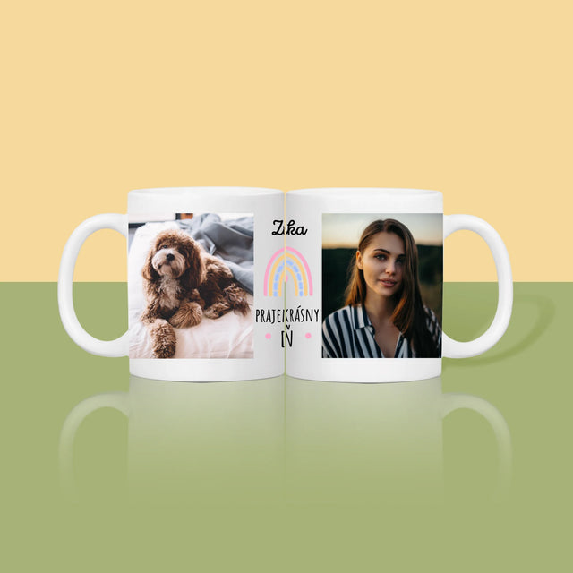 Fotokoláž: Prajem Krásny Deň - Hrnček