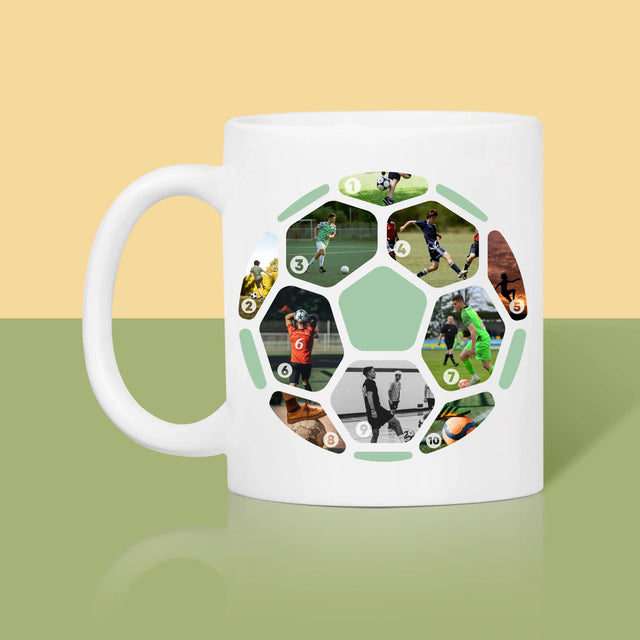 Fotokoláž: Futbal Koláž Z Fotografií - Hrnček