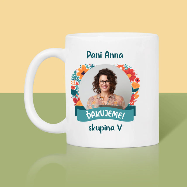 Fotografia A Podpis: Poďakovanie Pani Učiteľke V Škôlke - Hrnček